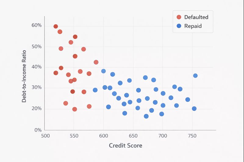 Loan Default Scatter Plot